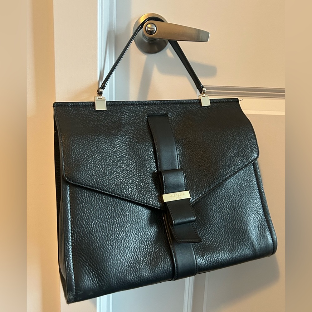 Black Leather 🖤 Kate Spade ♠️ Bow Bag